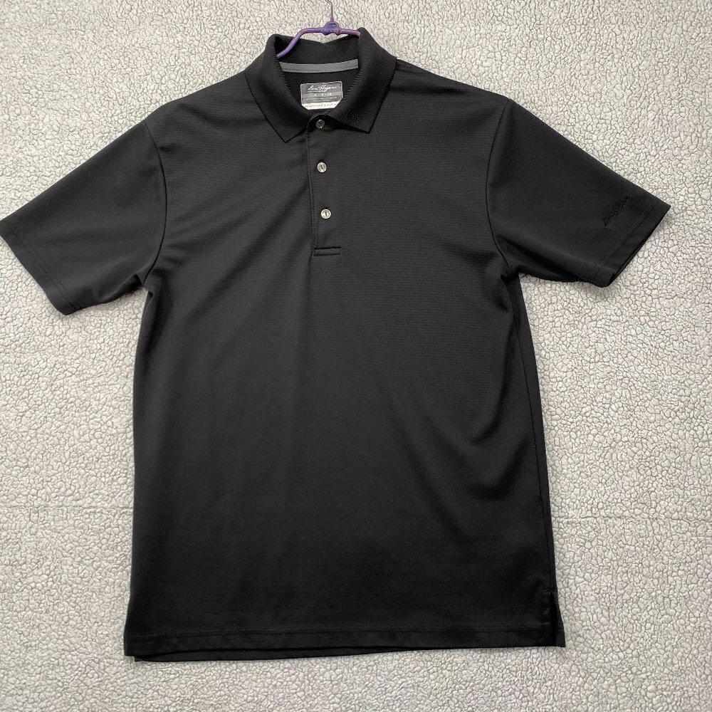 Ben Hogan Shirt Men's Size Small Polo Black Performance Golf Short Sleeve Sports